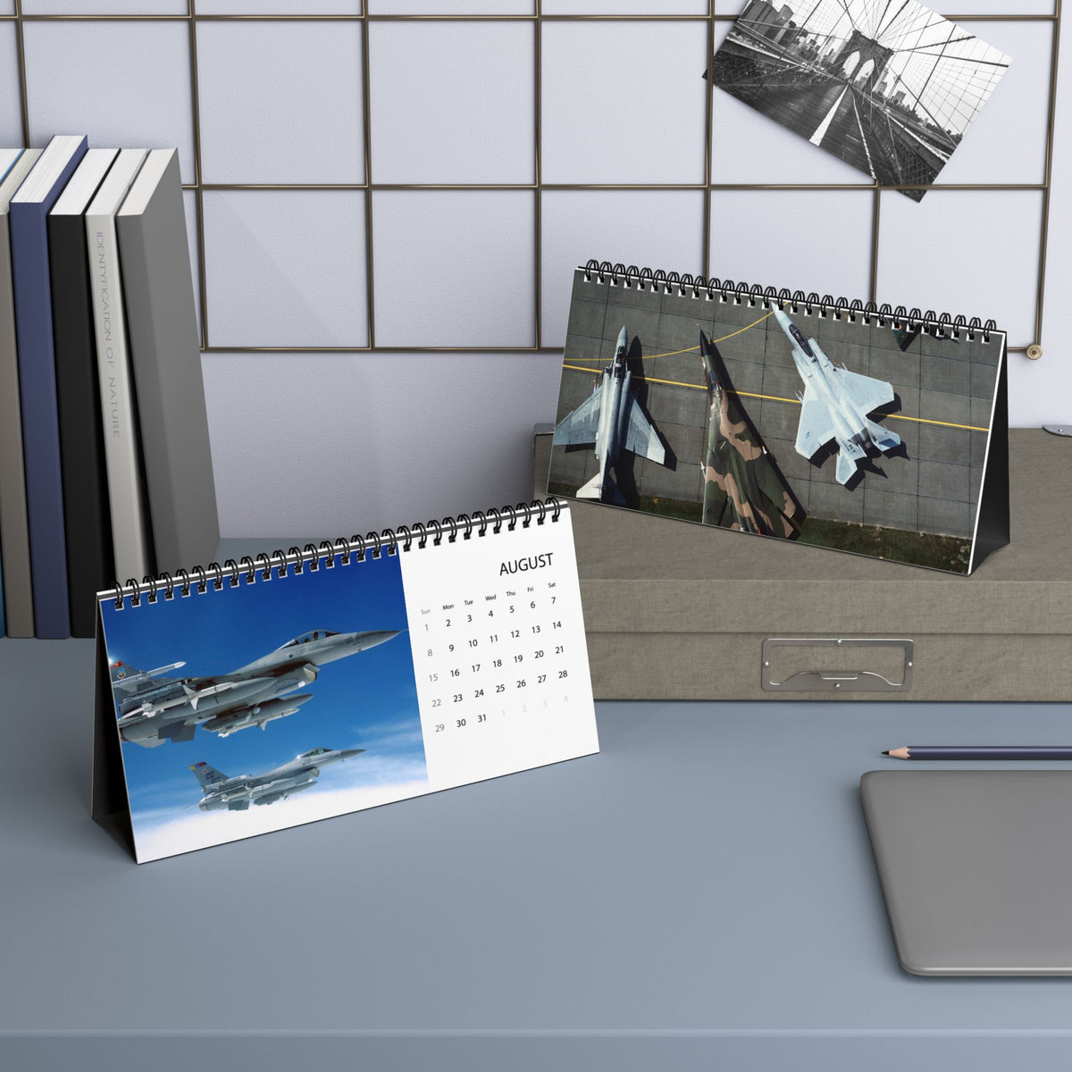 Vintage US Jets 2027 Desktop Calendar