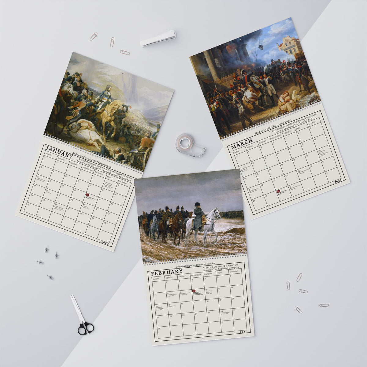 Napoleonic Wars 2027 Almanac Wall Calendar