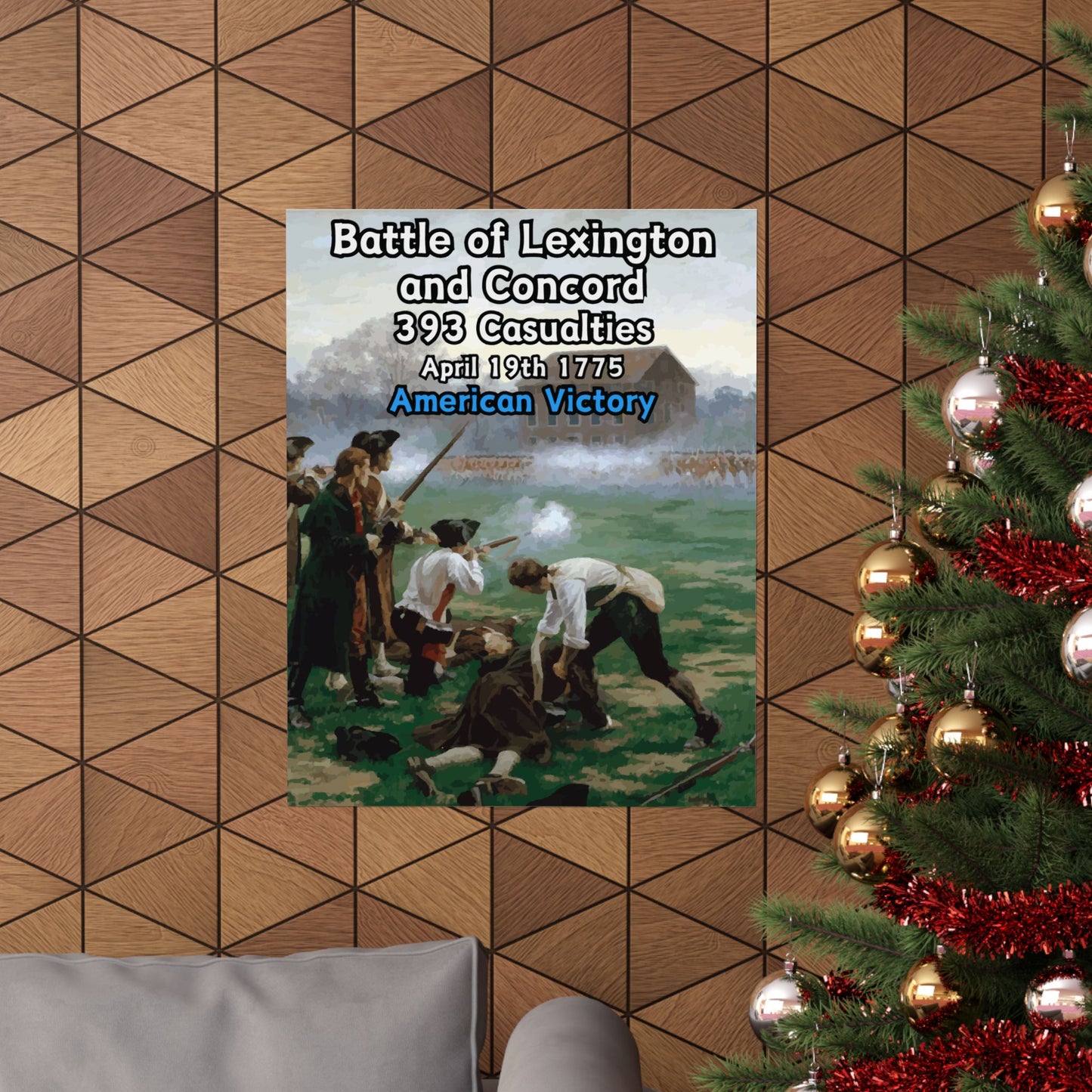 Battle of Lexington and Concord Vertical Matte Poster