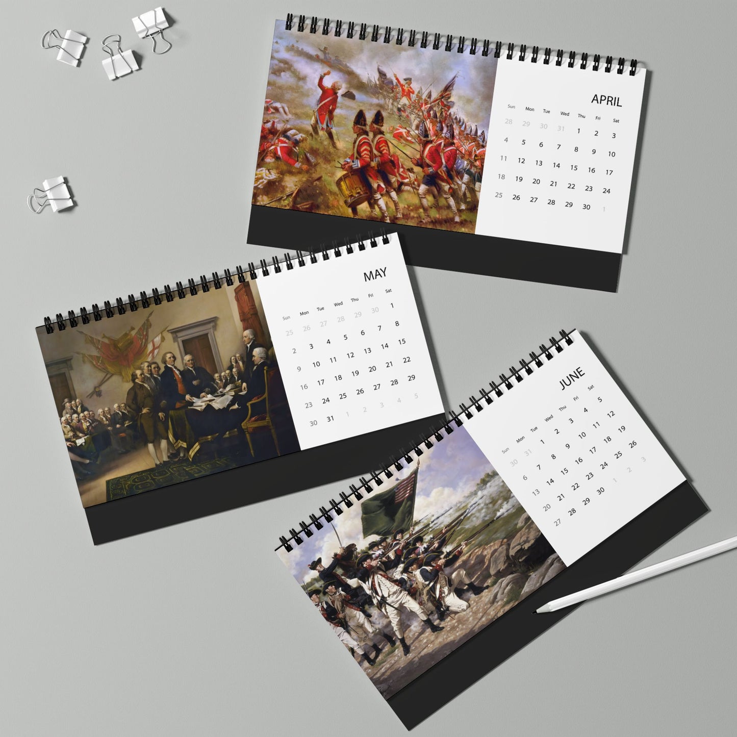 Revolutionary War 2027 Desktop Calendar