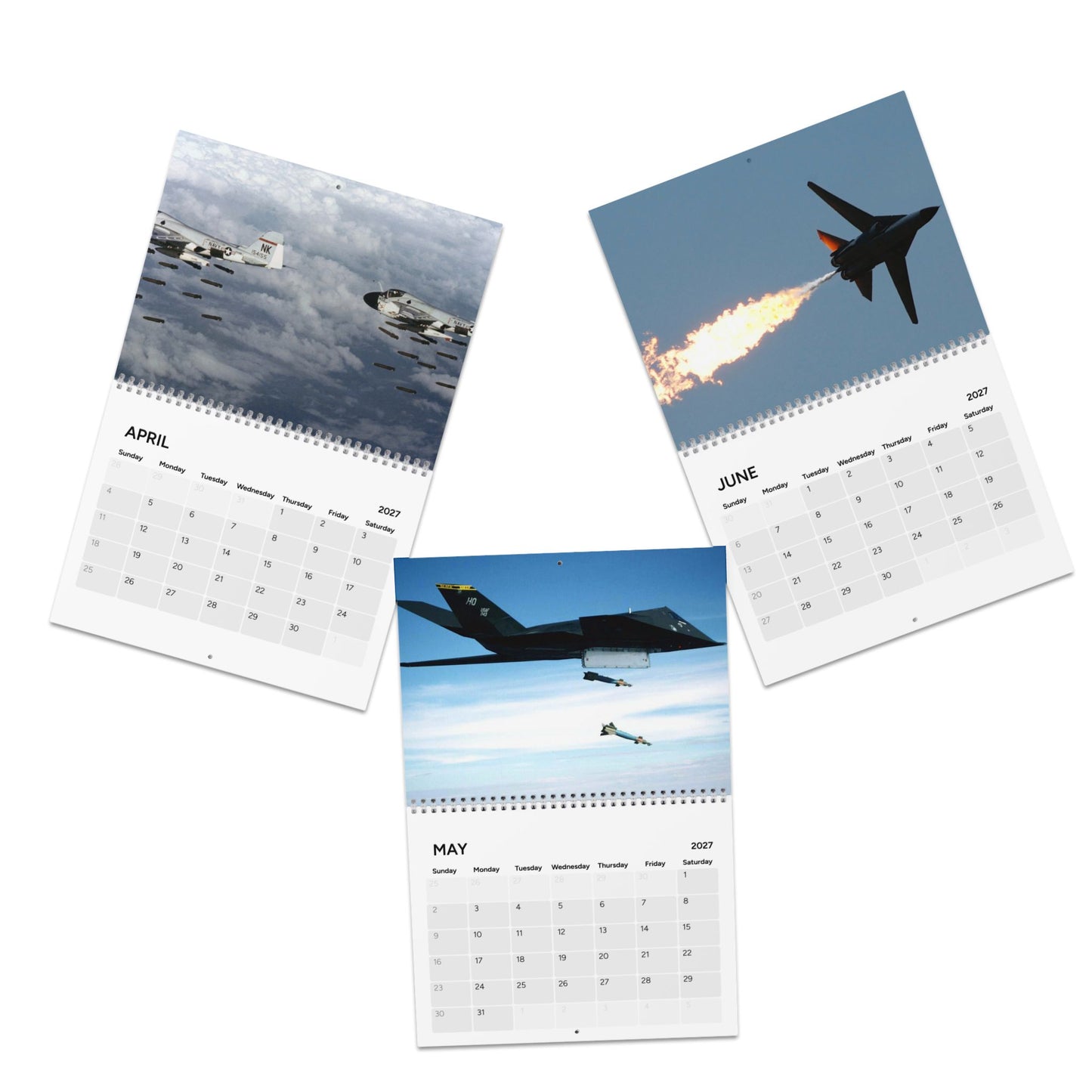 Vintage US Jets 2027 Wall Calendar
