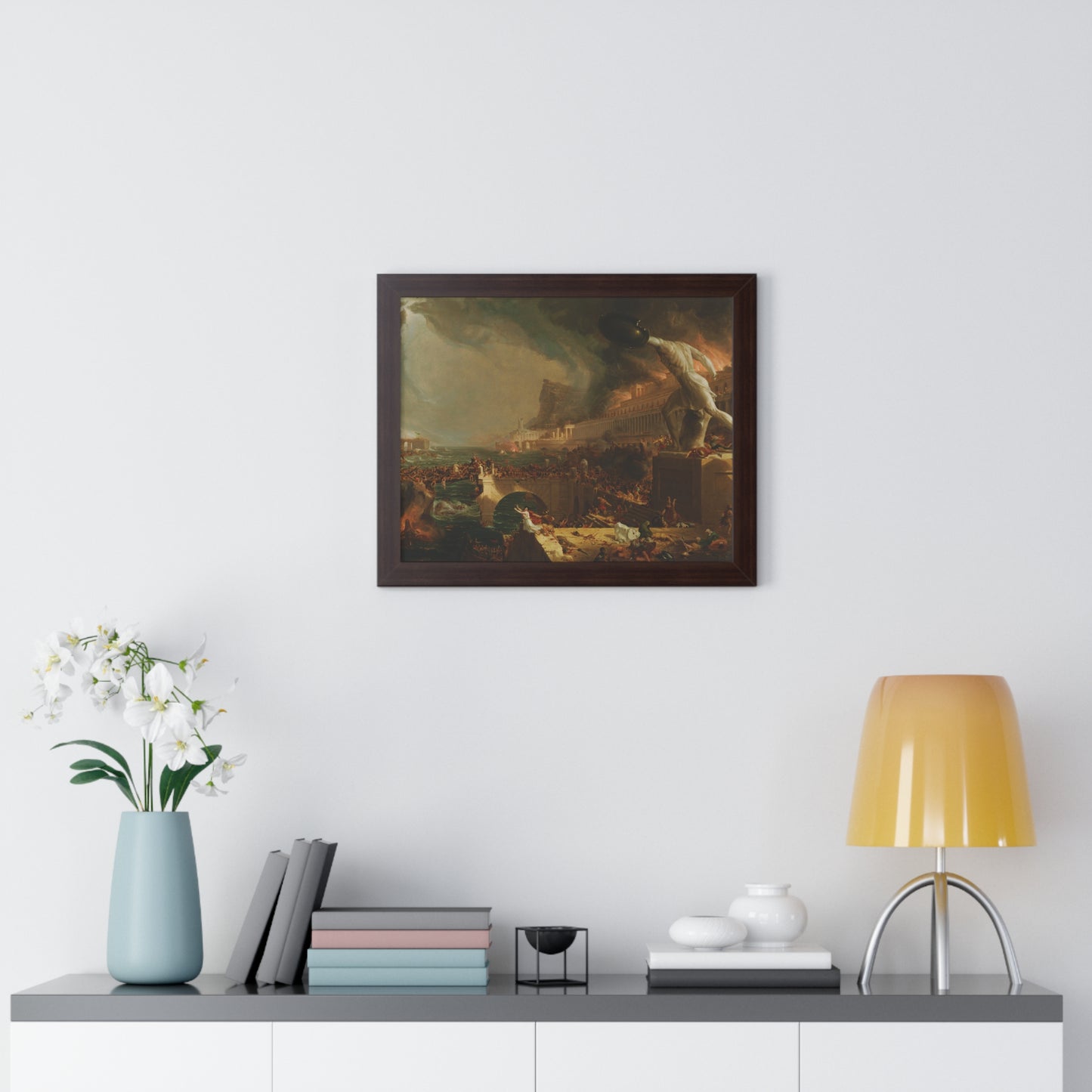 Destruction from The Course of Empire Framed Painting Poster