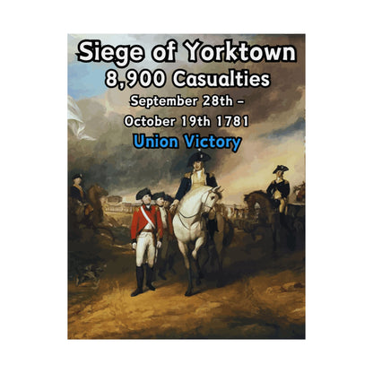 Siege of Yorktown Vertical Matte Poster