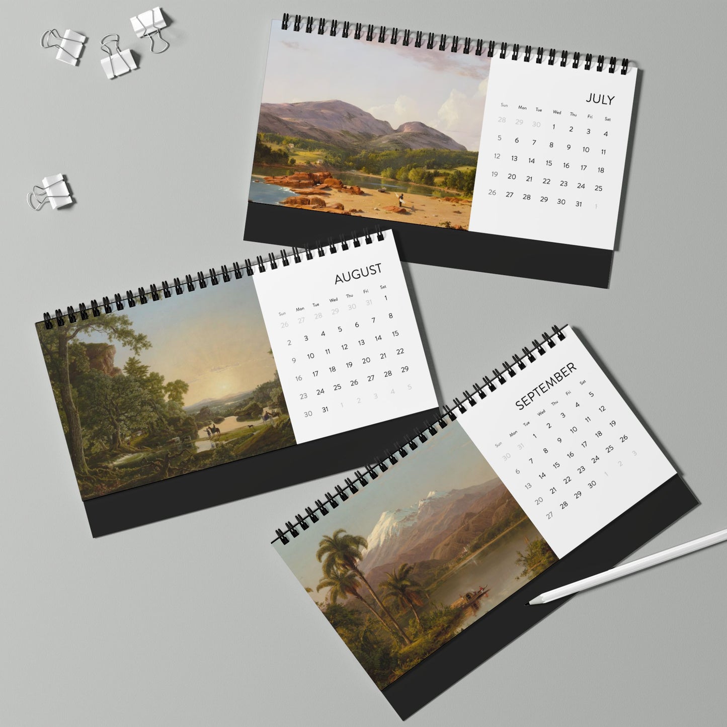 Frederic Edwin Church 2026 Desktop Calendar
