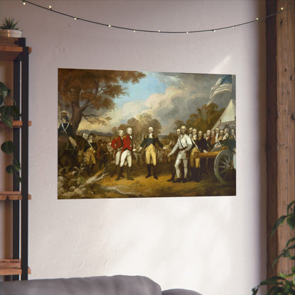 Surrender at Saratoga Matte Painting Poster