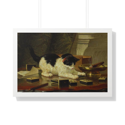 Kitten's Game Framed Painting Poster