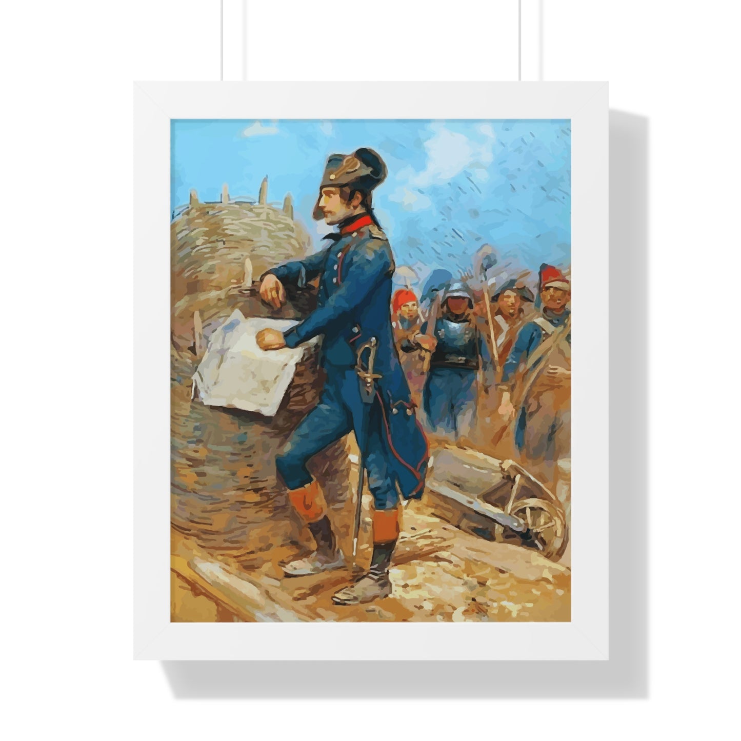 Napoleon Bonaparte at the Siege of Toulon Framed Painting Poster