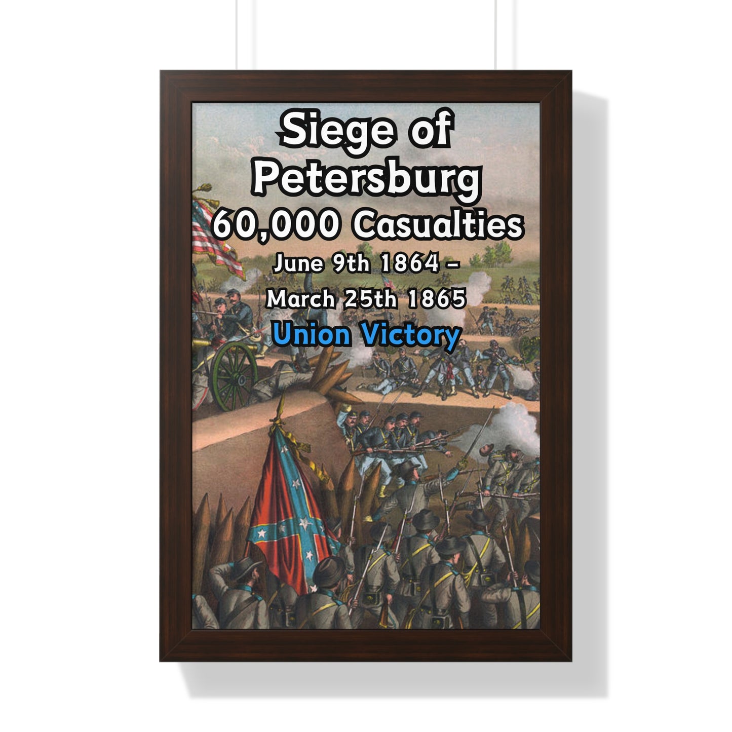 Siege of Petersburg Framed Poster