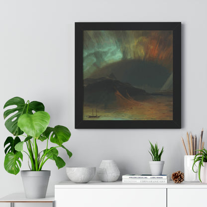 Historical Aurora Borealis Framed Painting Poster