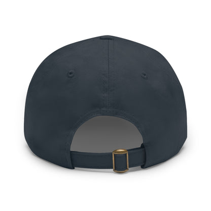 Prussian Blue Flag on a Leather Patch Hat