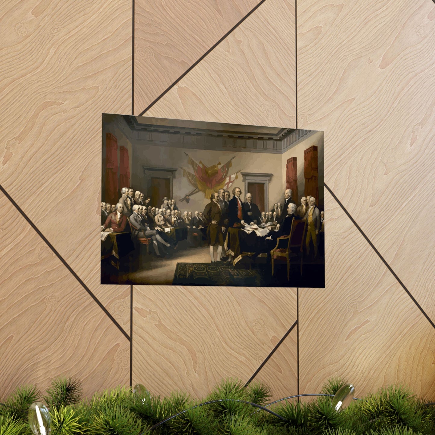 The Signing of The Declaration of Independence Matte Painting Poster