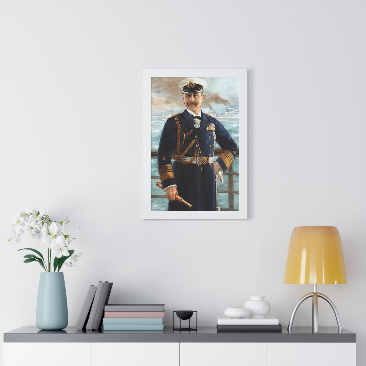 Kaiser Wilhelm II as Grand Admiral Framed Painting Poster