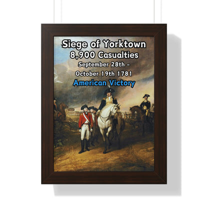 Siege of Yorktown Framed Poster