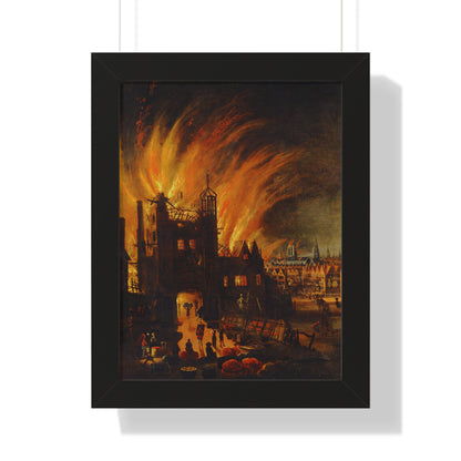 The Great London Fire Painting Poster