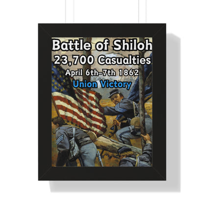 Historical Battle of Shiloh Framed Poster