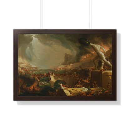 Destruction from The Course of Empire Framed Painting Poster