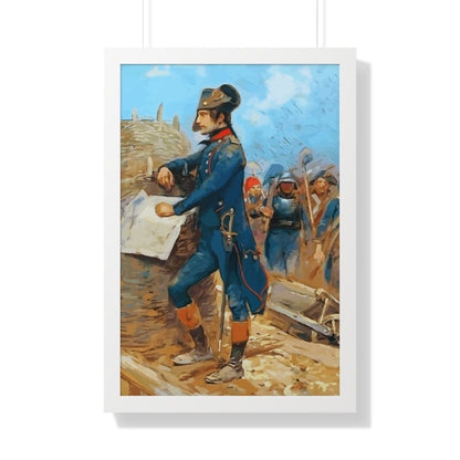 Napoleon Bonaparte at the Siege of Toulon Framed Painting Poster