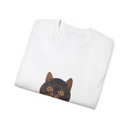 Cat Painting Cutout Unisex Ultra Cotton Shirt