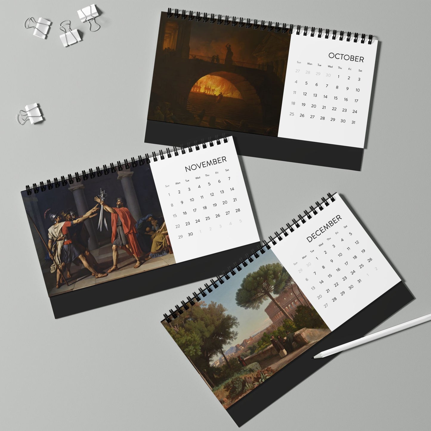 Roman History 2026 Desktop Calendar