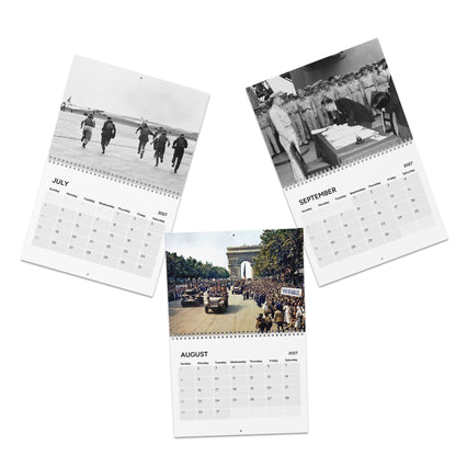 Historical WWII Photo Wall Calendar 2027 — Black & White Military History Calendar