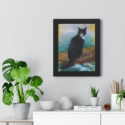 Bismarck Oskar Cat Framed Painting Poster