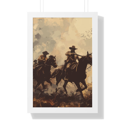 Historical Cowboy Framed Poster