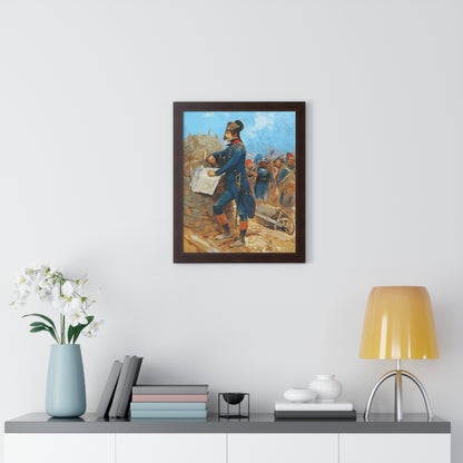 Napoleon Bonaparte at the Siege of Toulon Framed Painting Poster