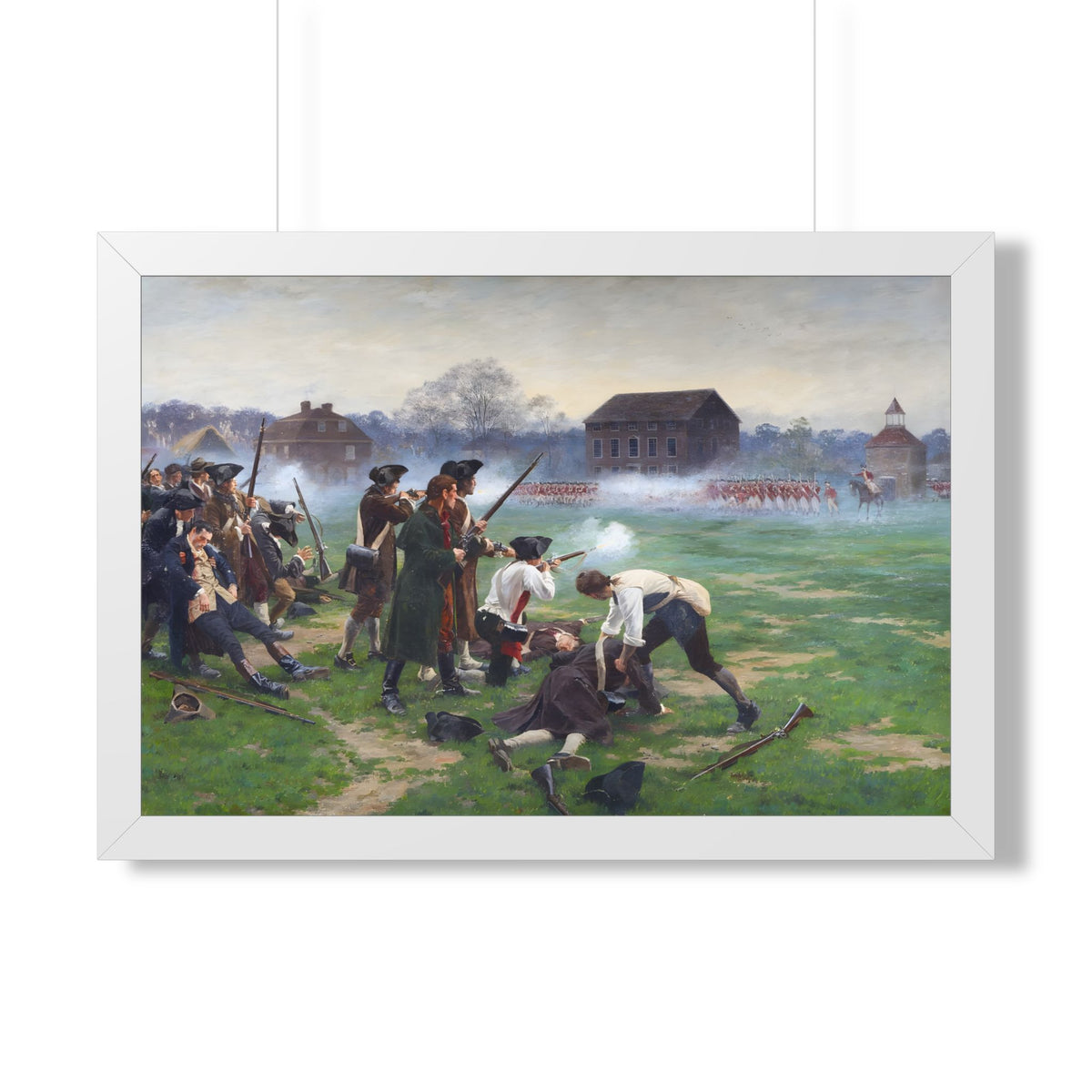 The Battle of Lexington Framed Print | William Barnes Wollen, 1910