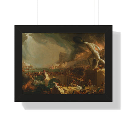 Destruction from The Course of Empire Framed Painting Poster