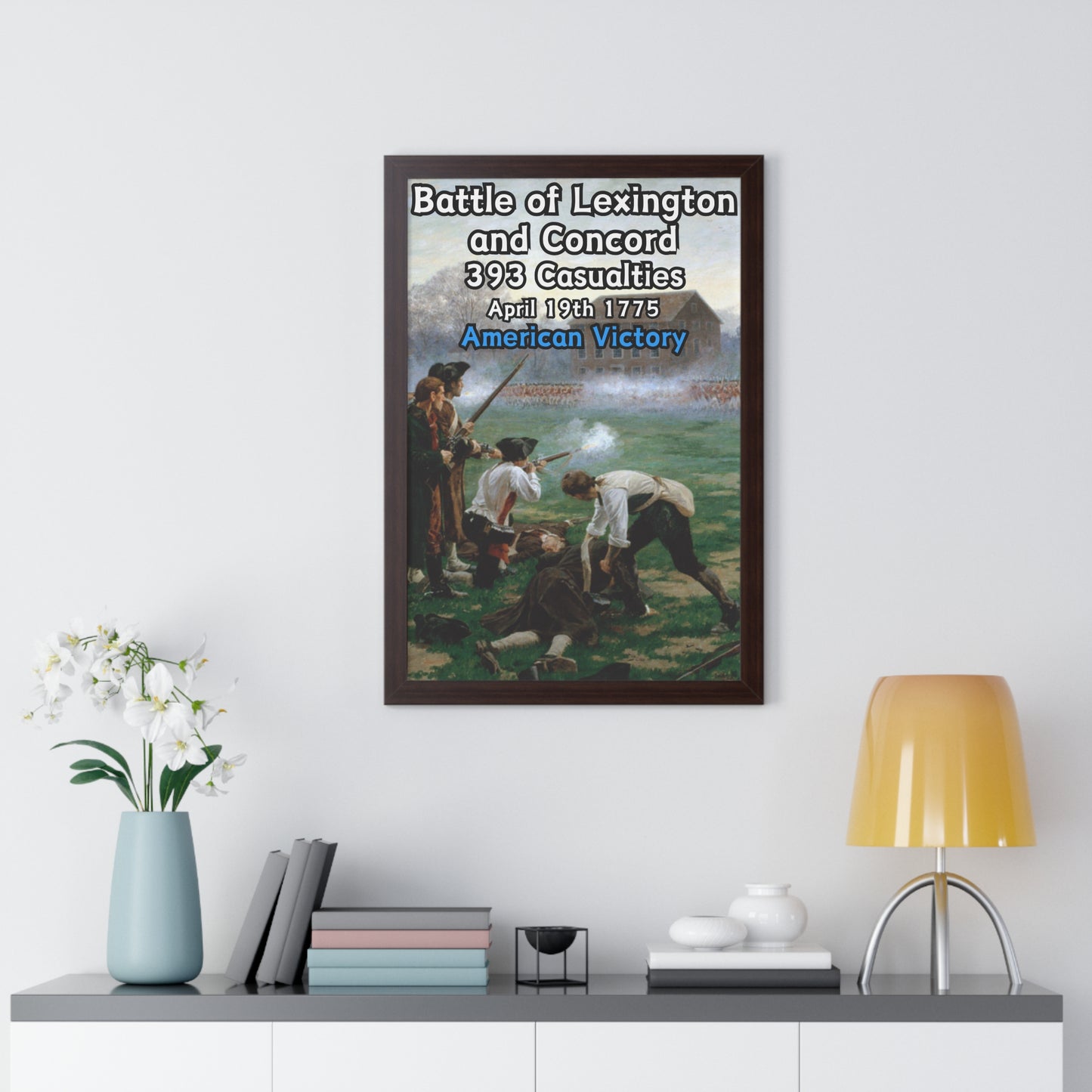 Battle of Lexington and Concord Framed Poster