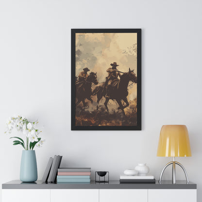 Historical Cowboy Framed Poster