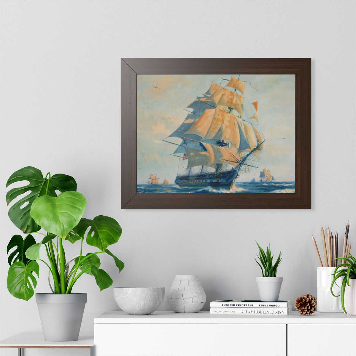 USS Constitution "Old Ironsides" Framed Print | Gordon Grant