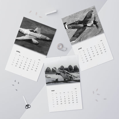 Vintage Black and White World War 2 Aircraft Calendar