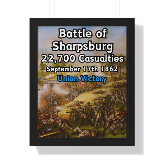 Historical Battle of Sharpsburg Framed Poster