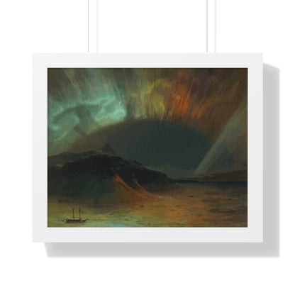 Historical Aurora Borealis Framed Painting Poster