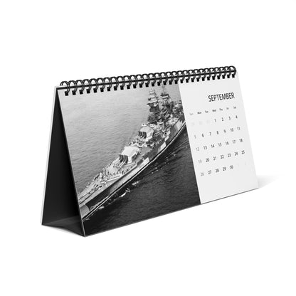 World War II Battleships 2027 Desktop Calendar