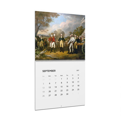 Historical Paintings Wall Calendar 2027 — American Revolution Art Calendar