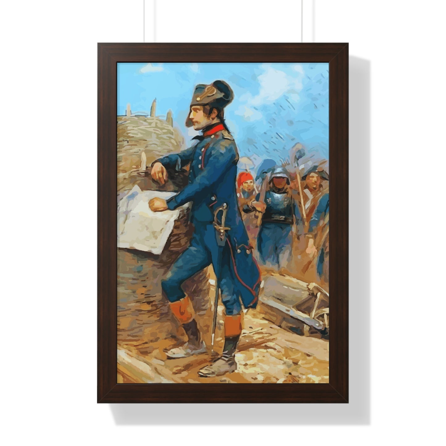 Napoleon Bonaparte at the Siege of Toulon Framed Painting Poster