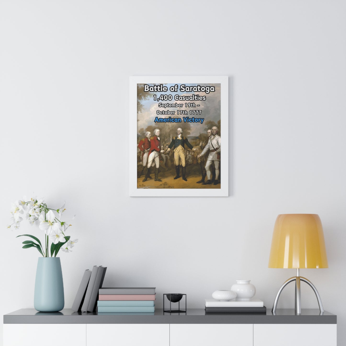 Battle of Saratoga Framed Poster