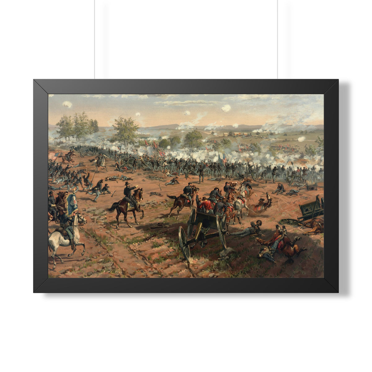 Battle of Gettysburg Framed Print | Thure de Thulstrup, 1887