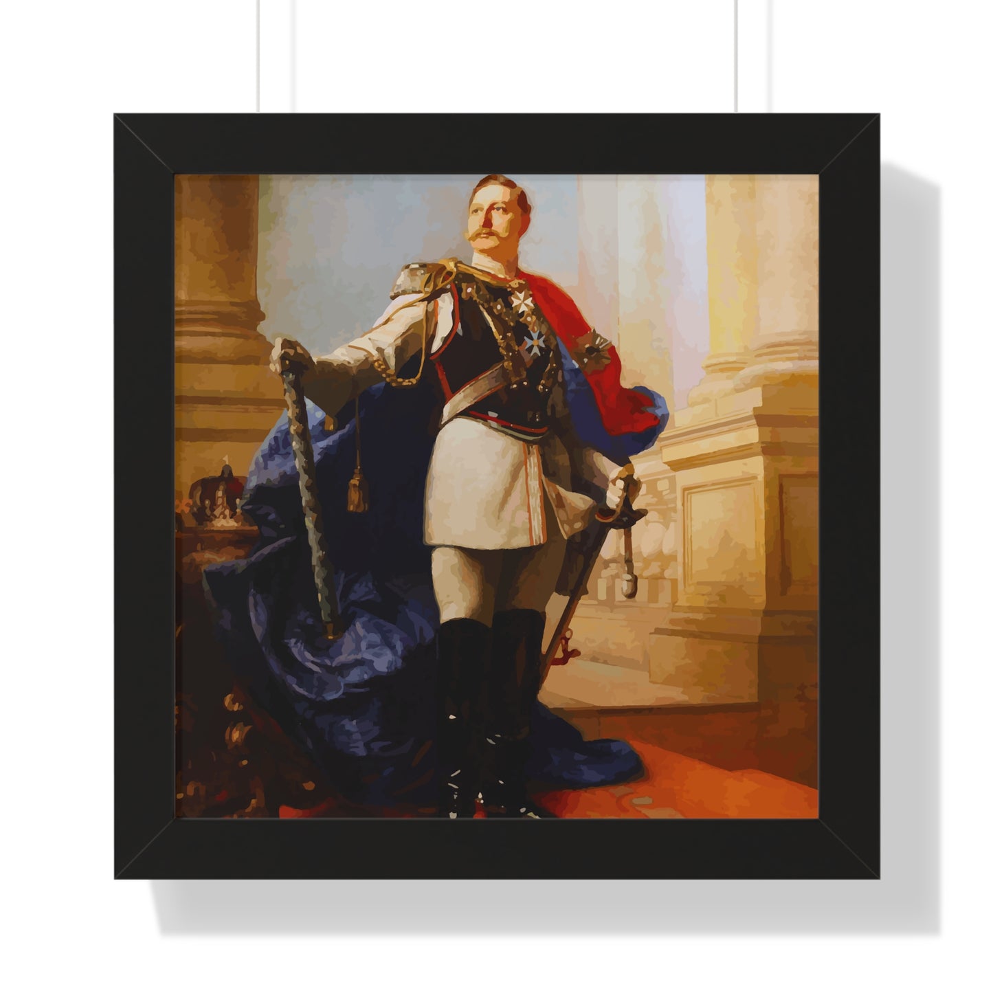 Kaiser Wilhelm II Framed Painting Poster