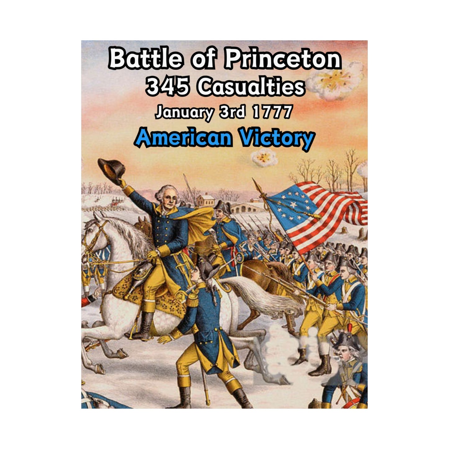 Battle of Princeton Vertical Matte Poster