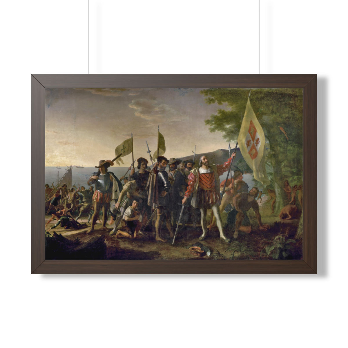 Landing of Columbus Framed Print | John Vanderlyn, 1847