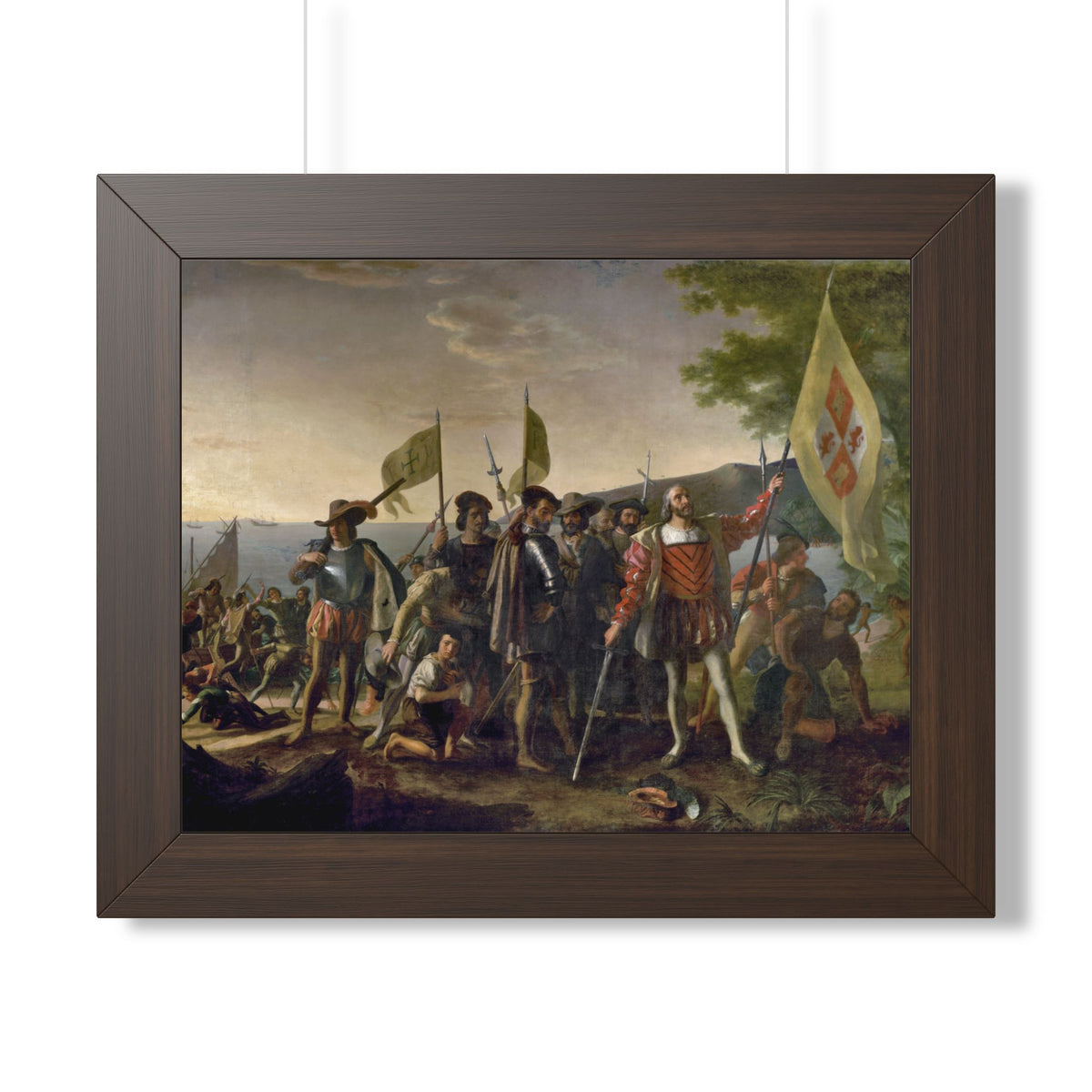 Landing of Columbus Framed Print | John Vanderlyn, 1847