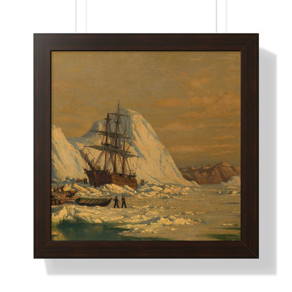 Historical An Incident of Whaling Framed Painting Poster