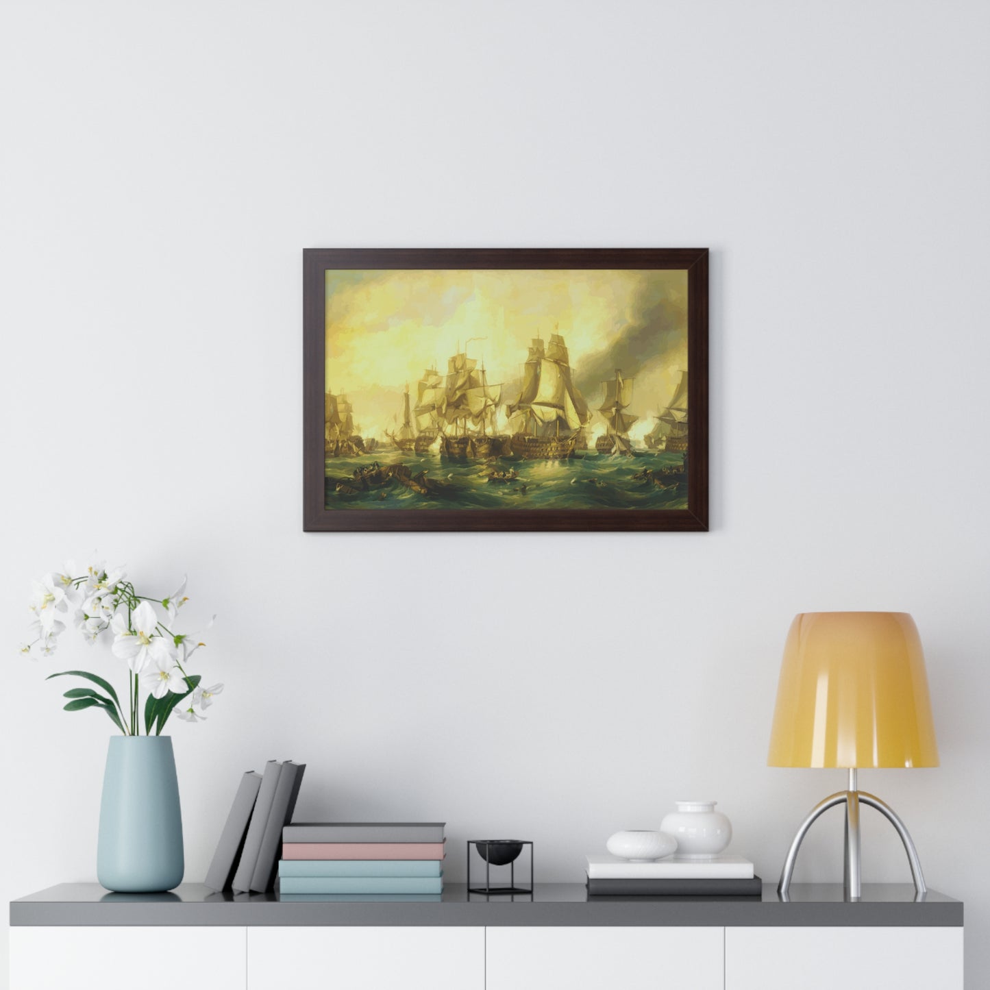 The Battle of Trafalgar Framed Painting Poster