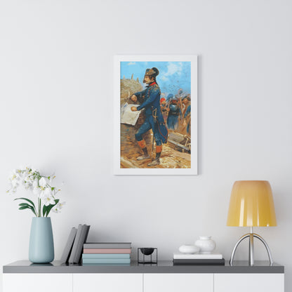 Napoleon Bonaparte at the Siege of Toulon Framed Painting Poster