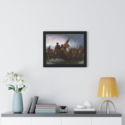 George Washington Crossing the Delaware Framed Painting Poster