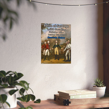 Battle of Saratoga Vertical Matte Poster