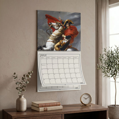 Historical Art Wall Calendar — Napoleon Portraits Monthly Calendar